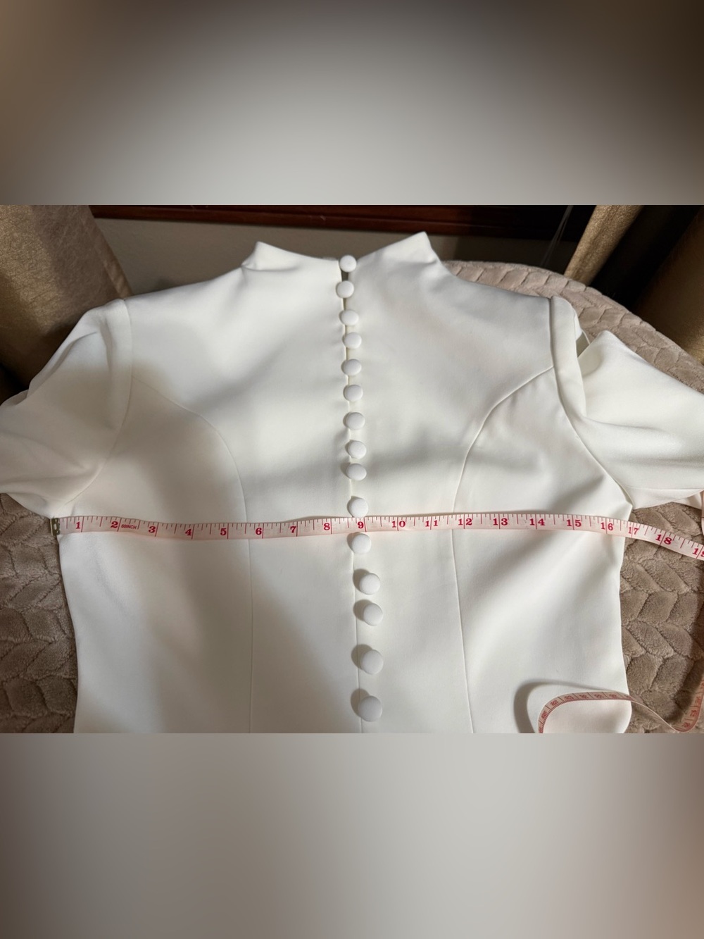 Mew Mews Hornfels Single Breasted Blazer Mini Dress in White Small - Picture 10 of 14